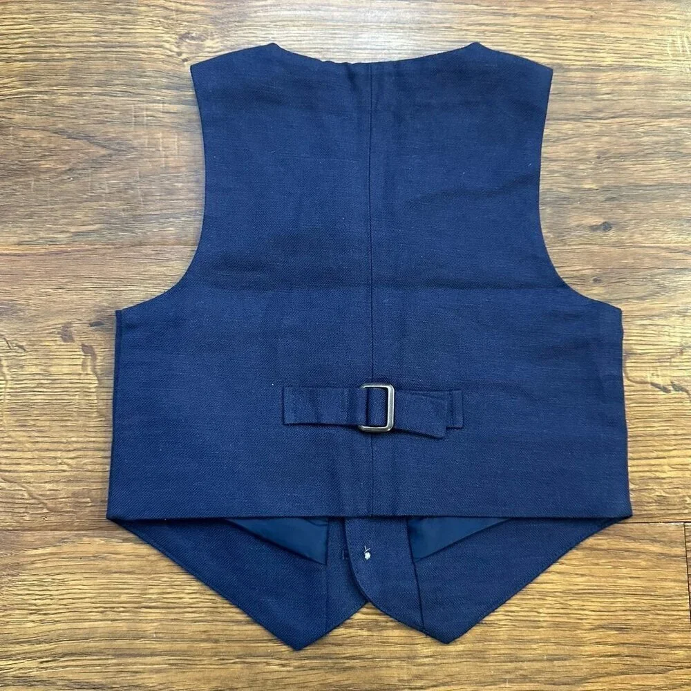 Janie and Jack Special Occasion linen blend vest